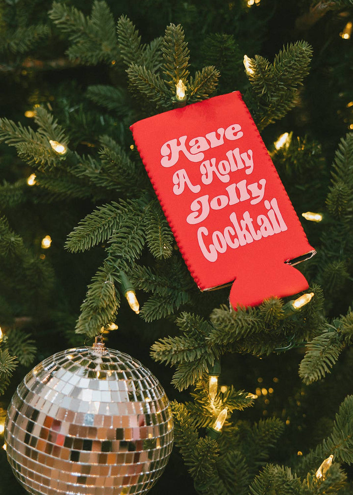 Have A Holly Jolly Cocktail Holiday Can Cooler