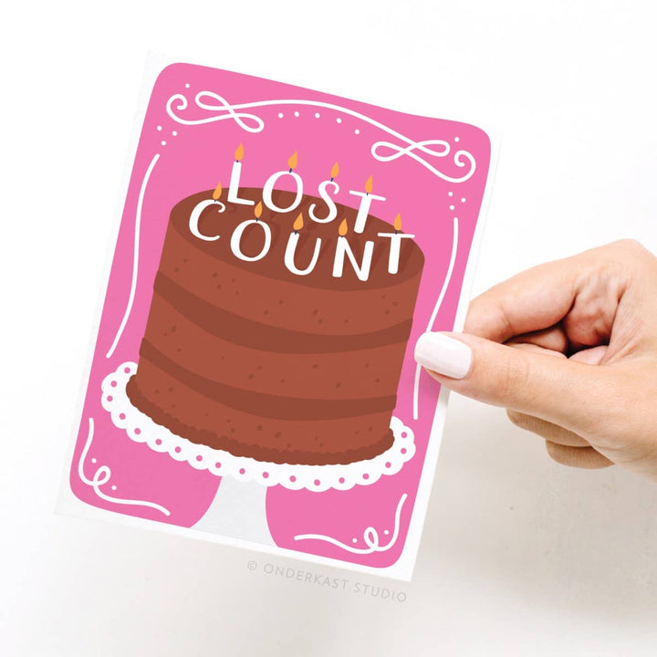 Lost Count Birthday Candles Greeting Card