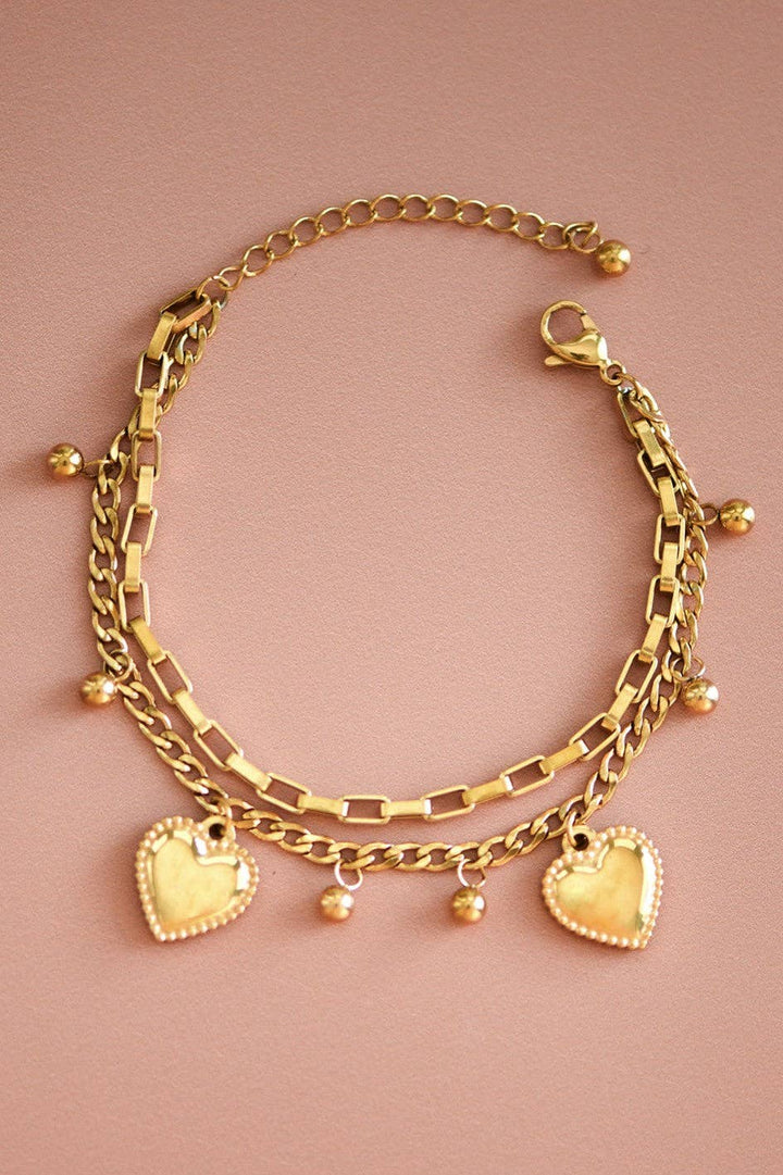 18K Gold Plated Waterproof Stainless Steel Chain Bracelet