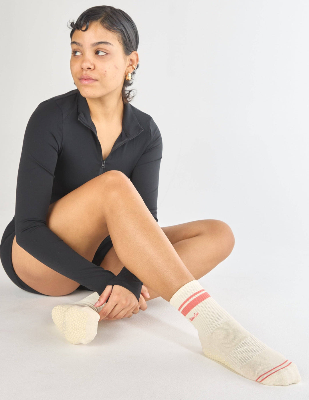 The Pilates Era Grip Sock in Blush
