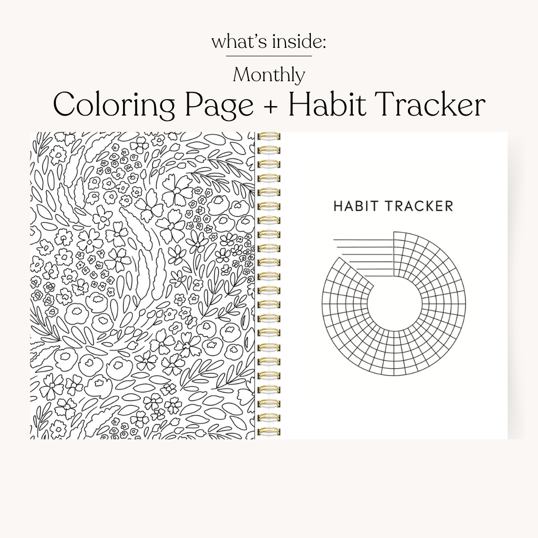 Floral Undated Planner