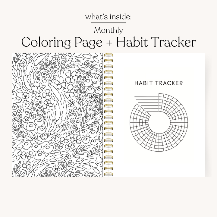 Floral Undated Planner