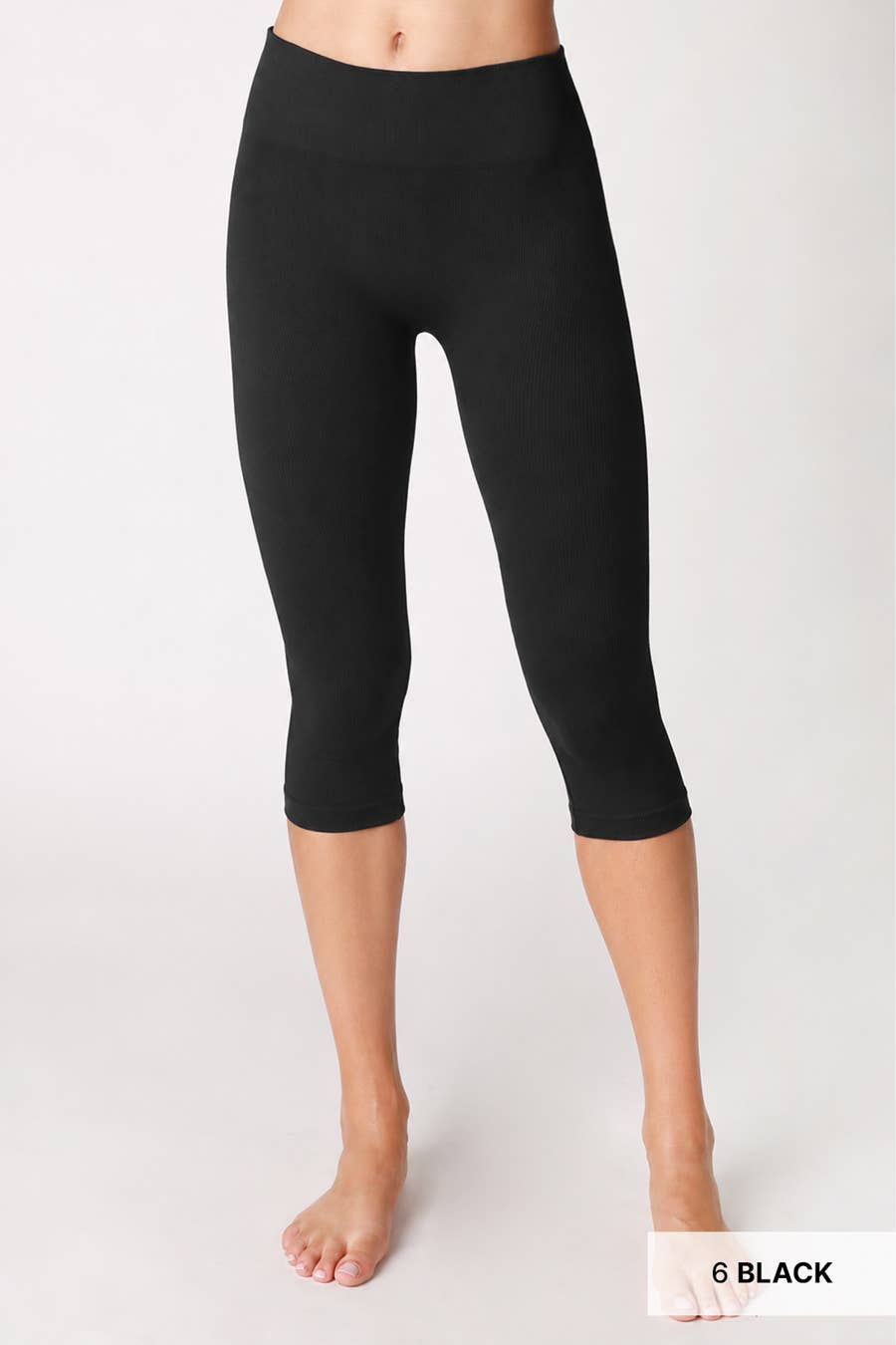 Ribbed Capri Leggings
