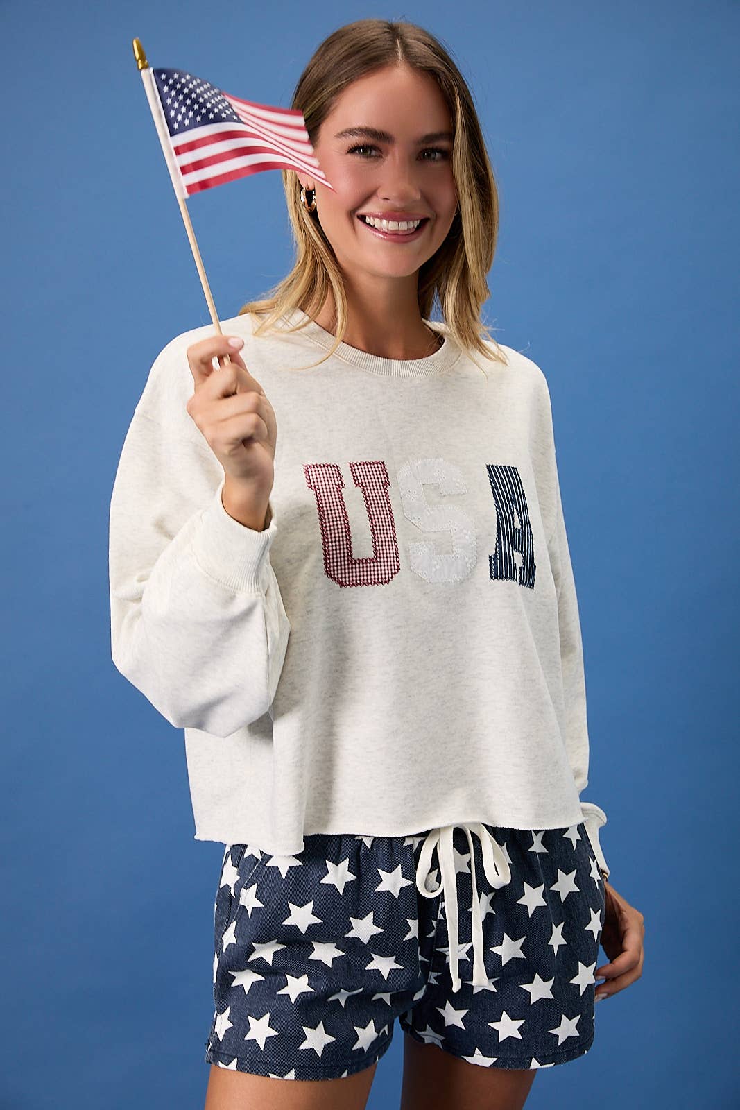 The Gingham USA Sweatshirt 🇺🇸