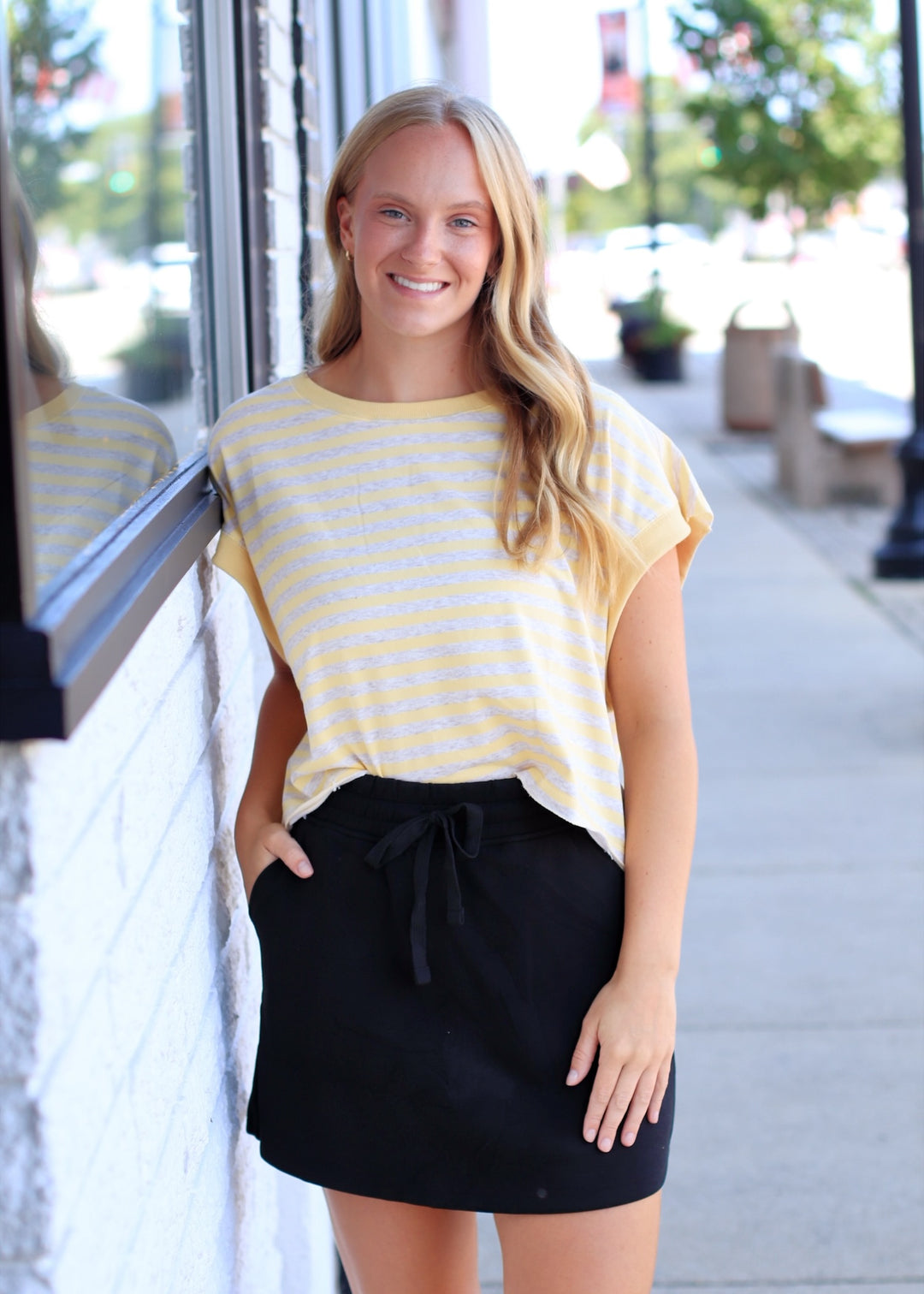 The Trailside Scuba Skort in Black