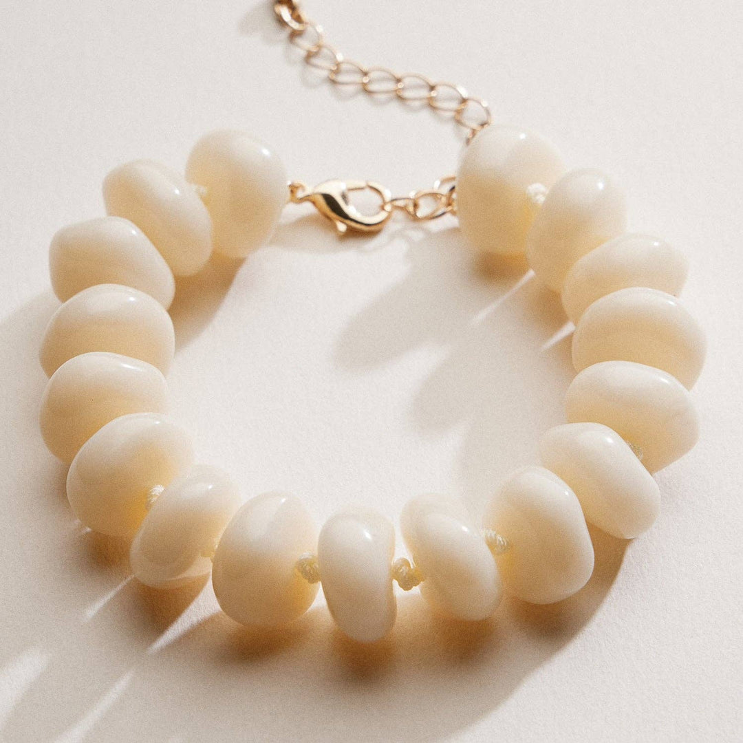 Natural Stone Beaded Bracelet – Natural