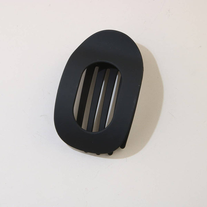Oval Flat Hair Clip for Women in Purple Powder