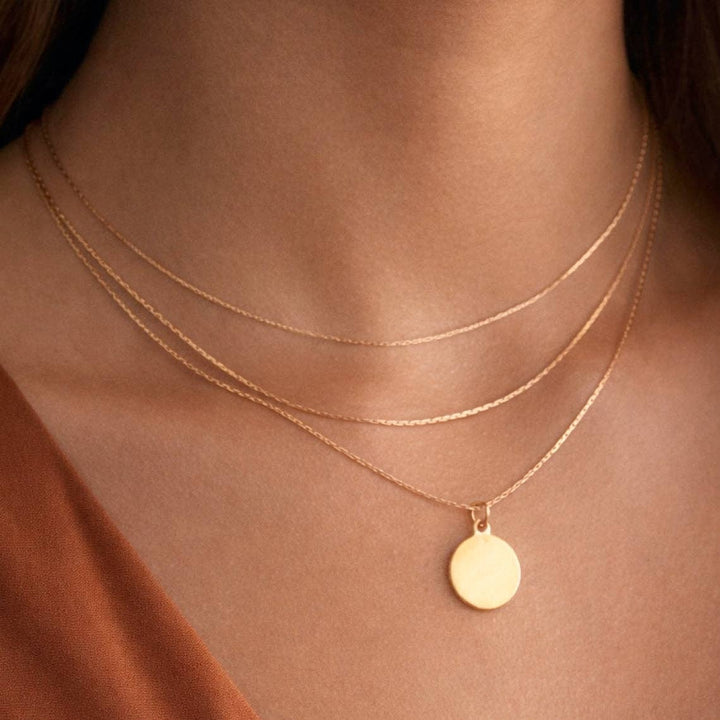 18K Gold Plated Waterproof Stainless Steel Chain Necklace