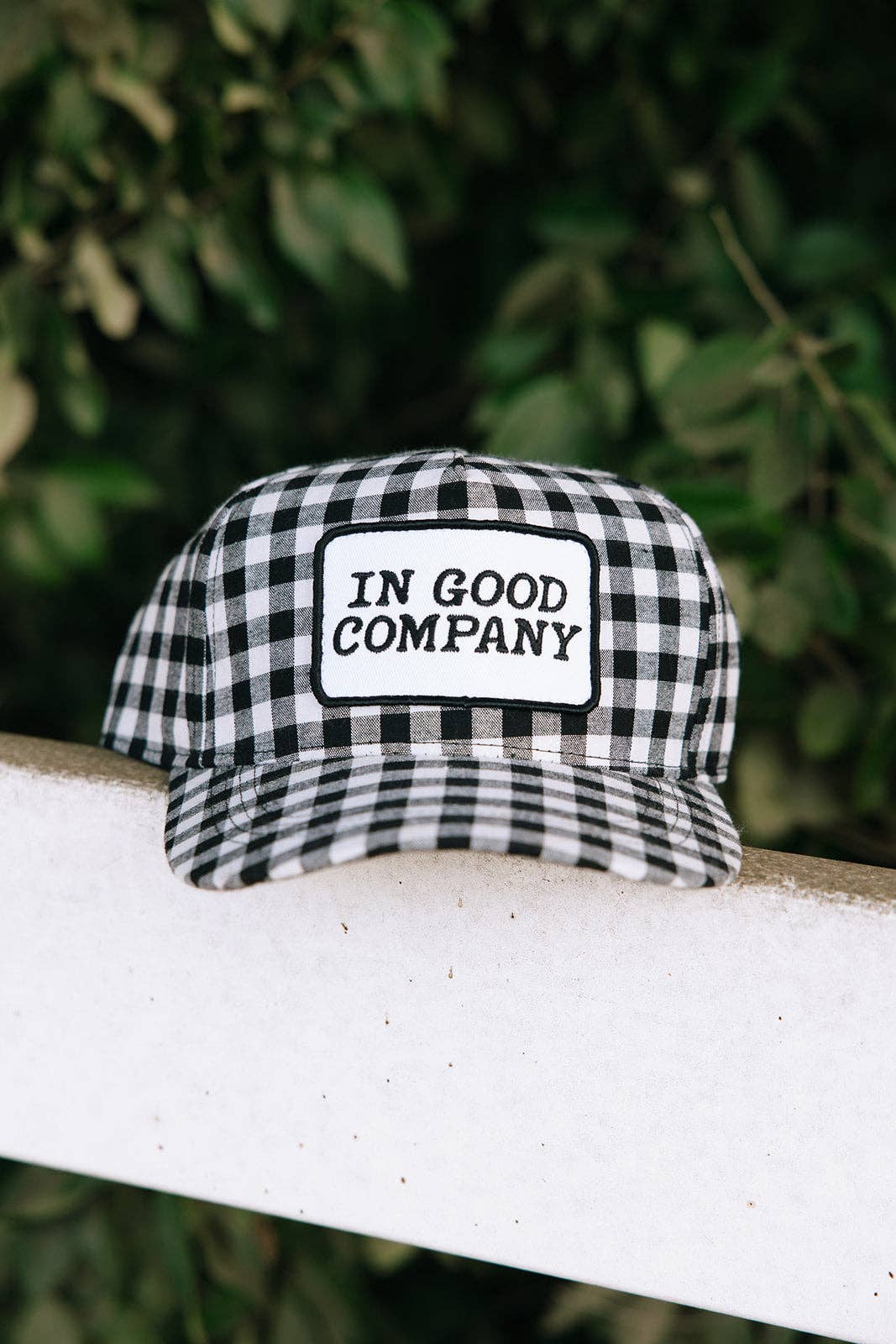 In Good Company Gingham Patch Hat