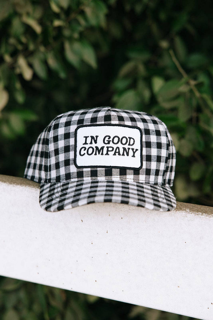 In Good Company Gingham Patch Hat