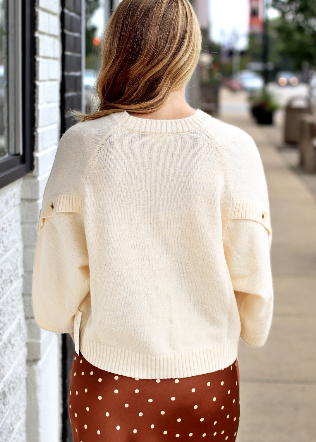 The Sutton Button Sleeve Sweater