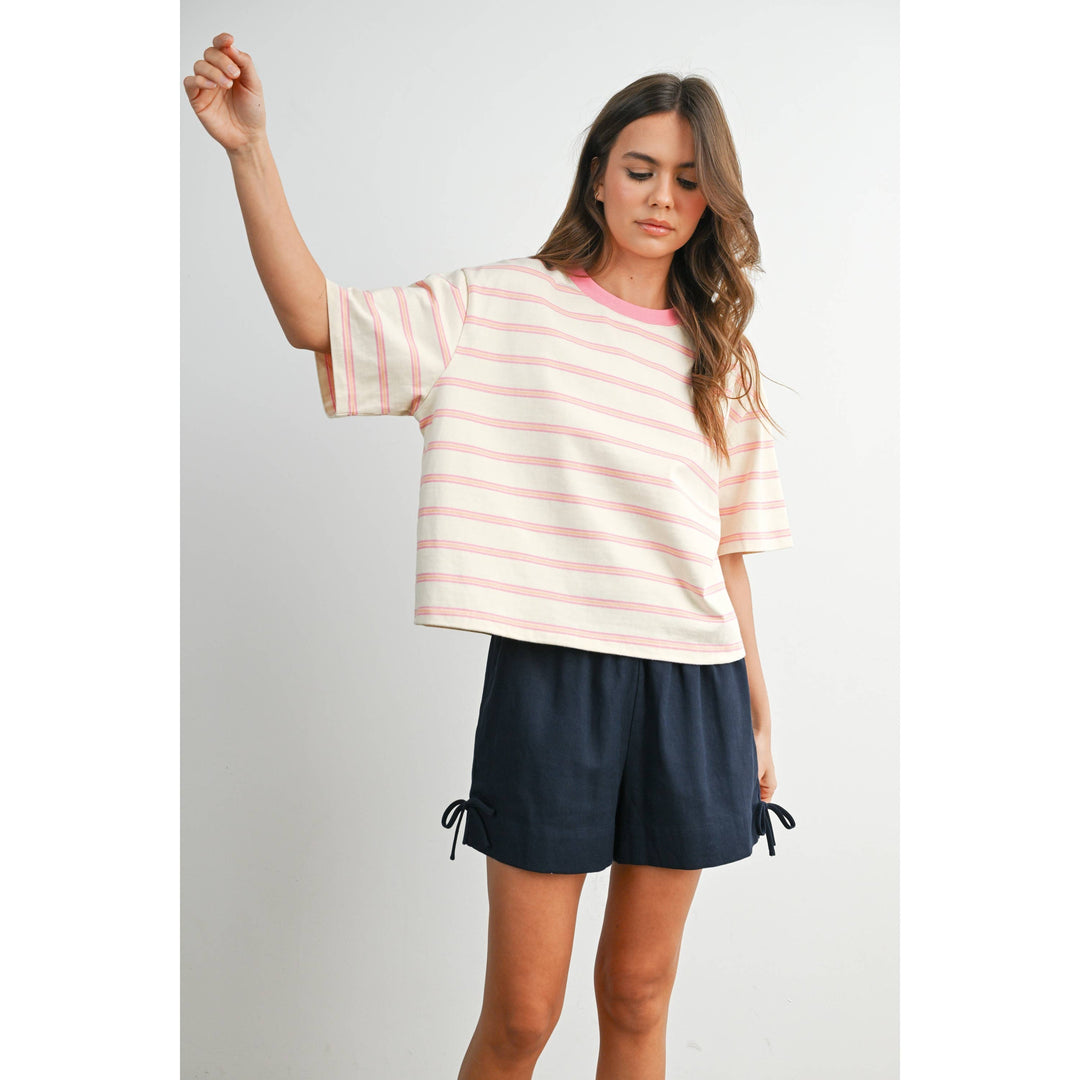 The Cape Cod Striped Boxy Tee