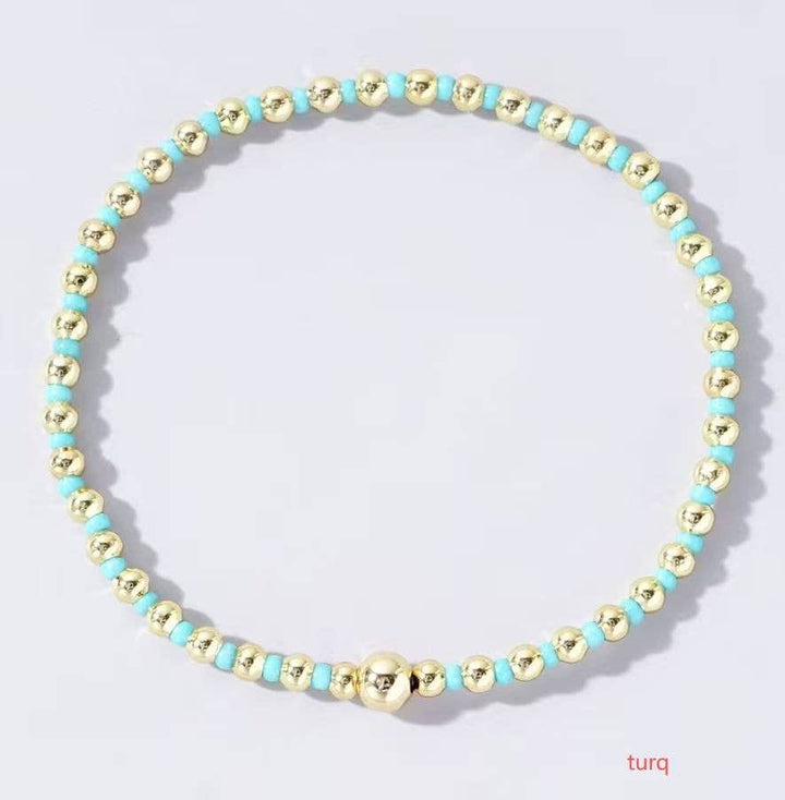 Boho Colorful Ball Beaded Bracelet
