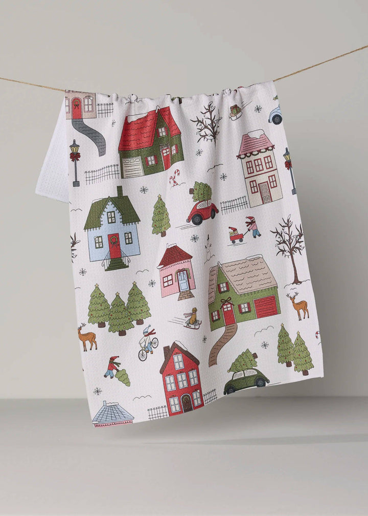 Winter Village Tea Towel - Holiday 2026