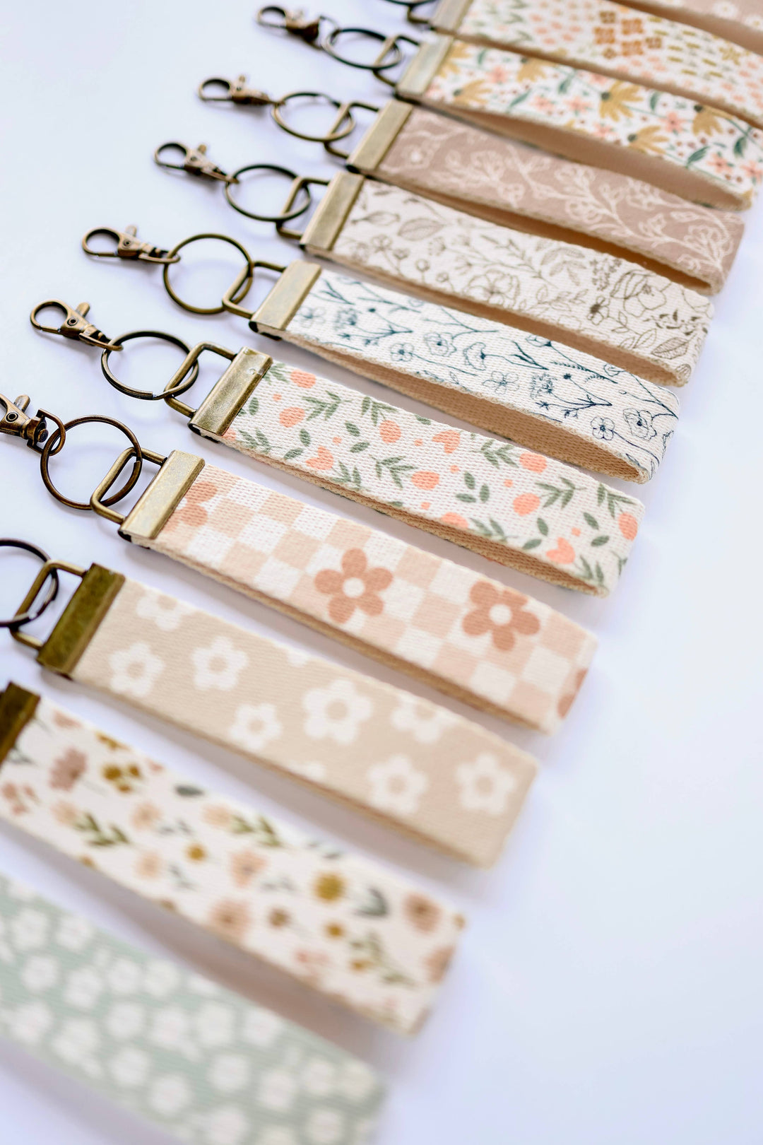 Canvas Wrist Keychain Lanyard, Key Wristlet