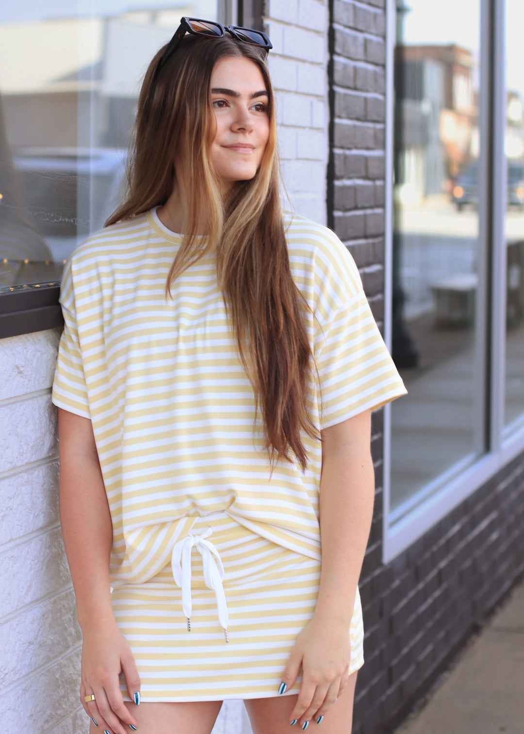 The Buttercream Stripe Skort