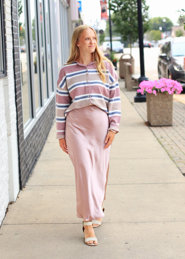 Moonlit Satin Maxi Skirt