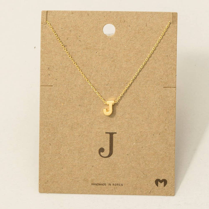 Initial Pendant Necklace