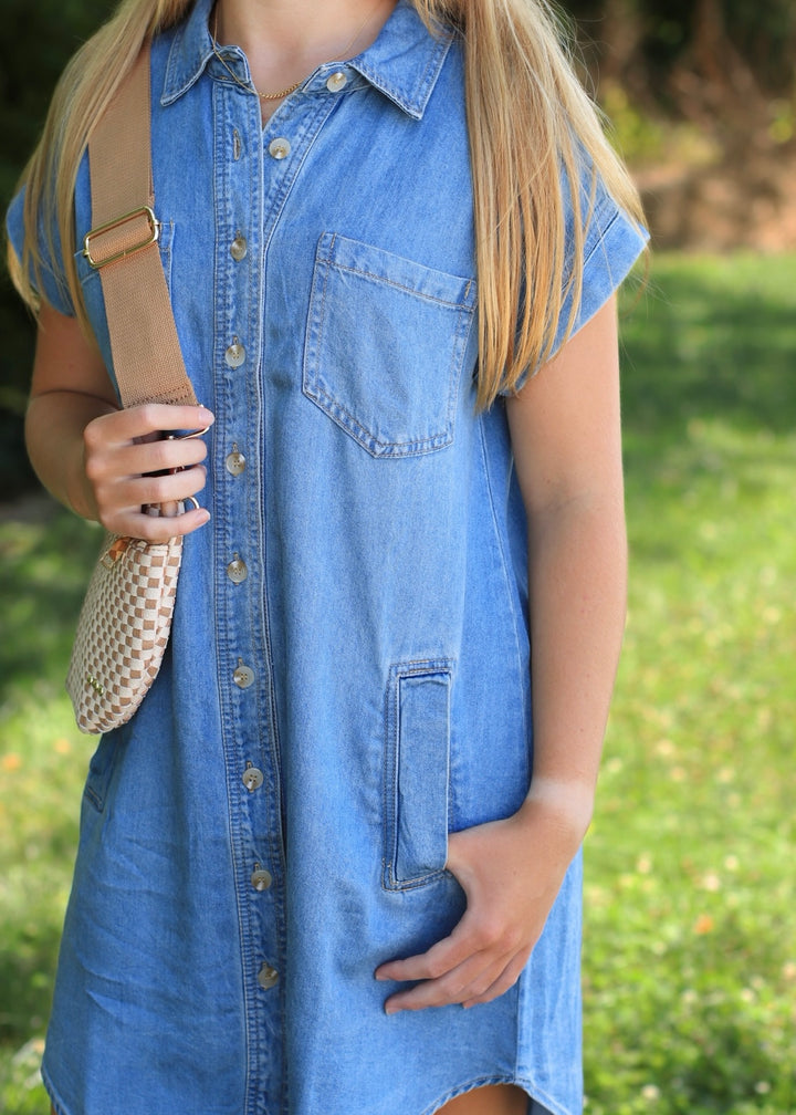 The Brielle Lyocell Shirt Dress