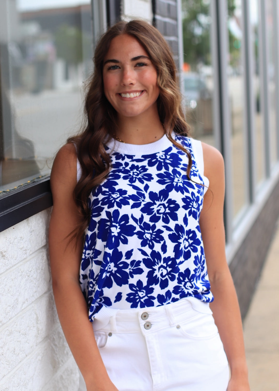 The Hampton Floral Tank