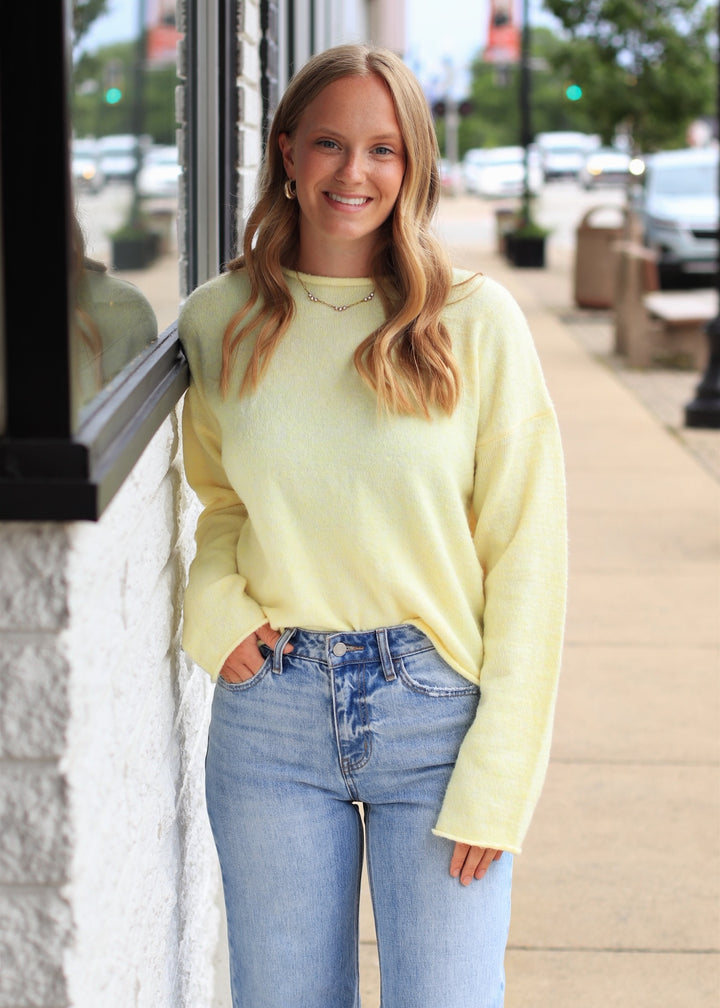 The Winnie Pullover Sweater in Butter