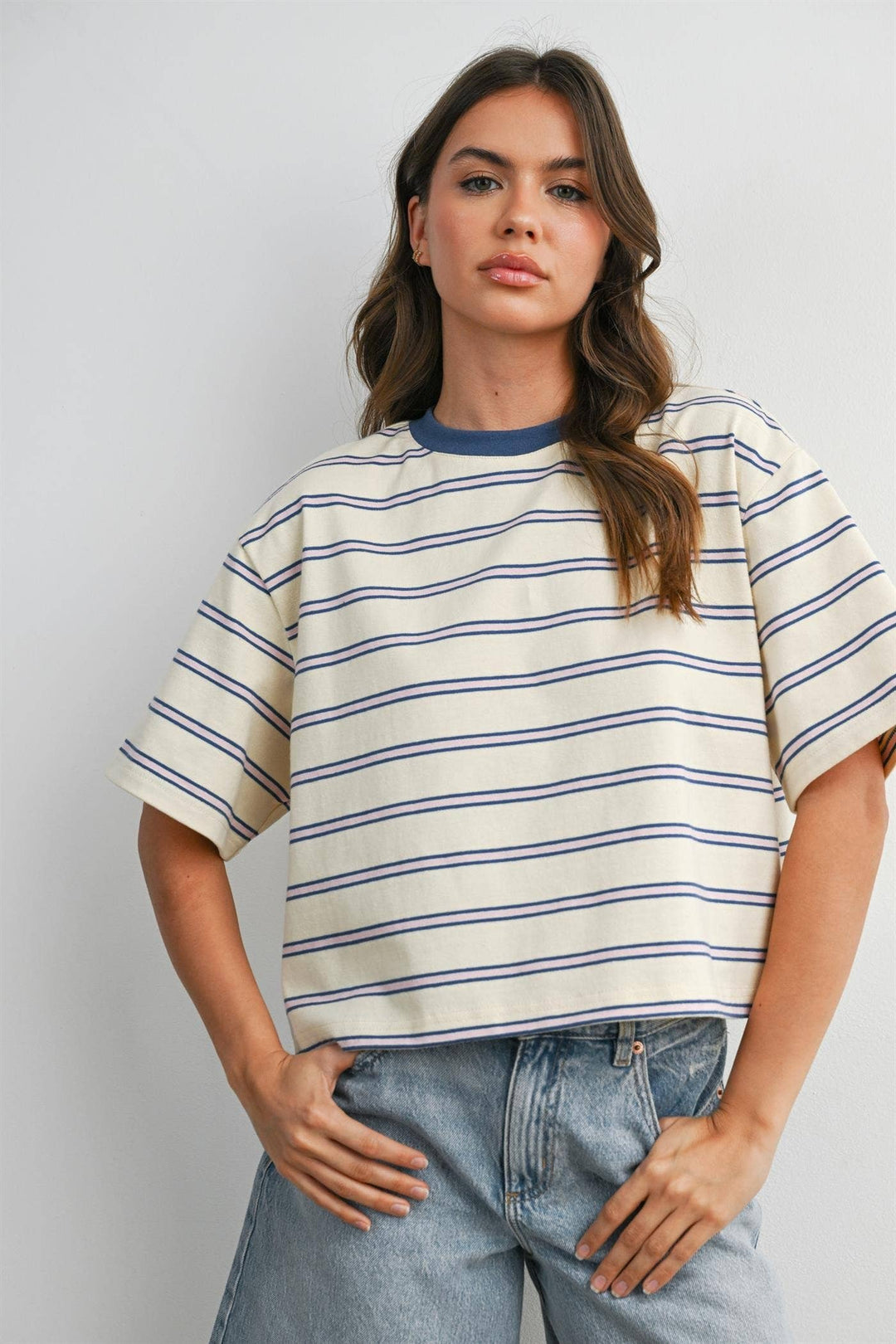 The Cape Cod Striped Boxy Tee