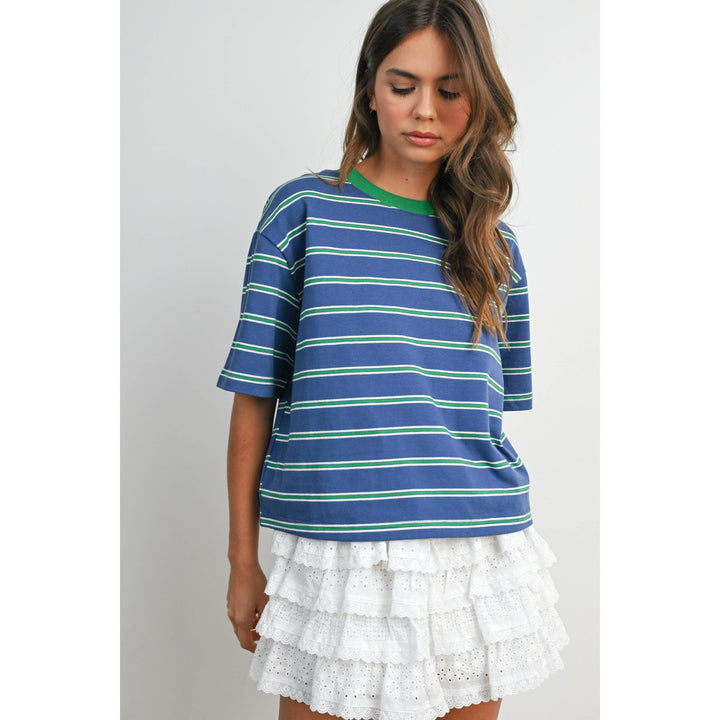 The Cape Cod Striped Boxy Tee
