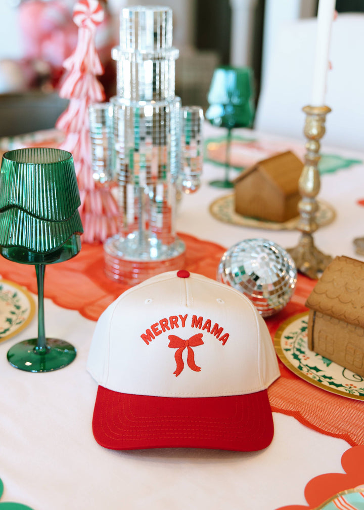 Merry Mama- Holiday Hat- Christmas Hat