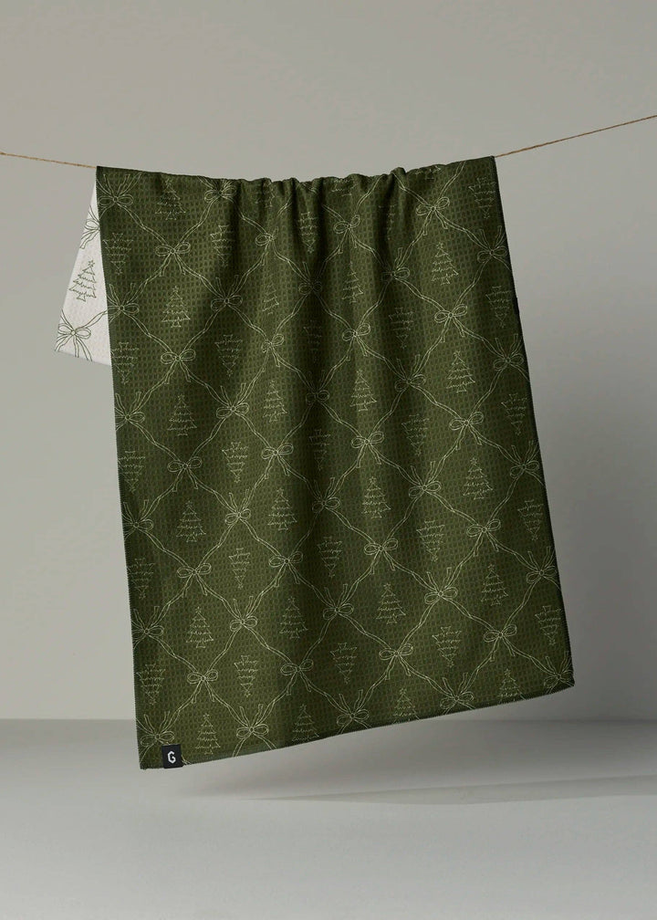 Cedar Bows Luxe Kitchen Towel - Holiday 2026