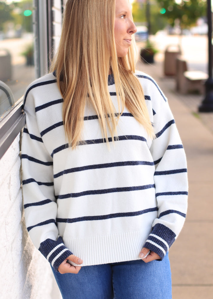 Audrey Oversized Striped Sweater