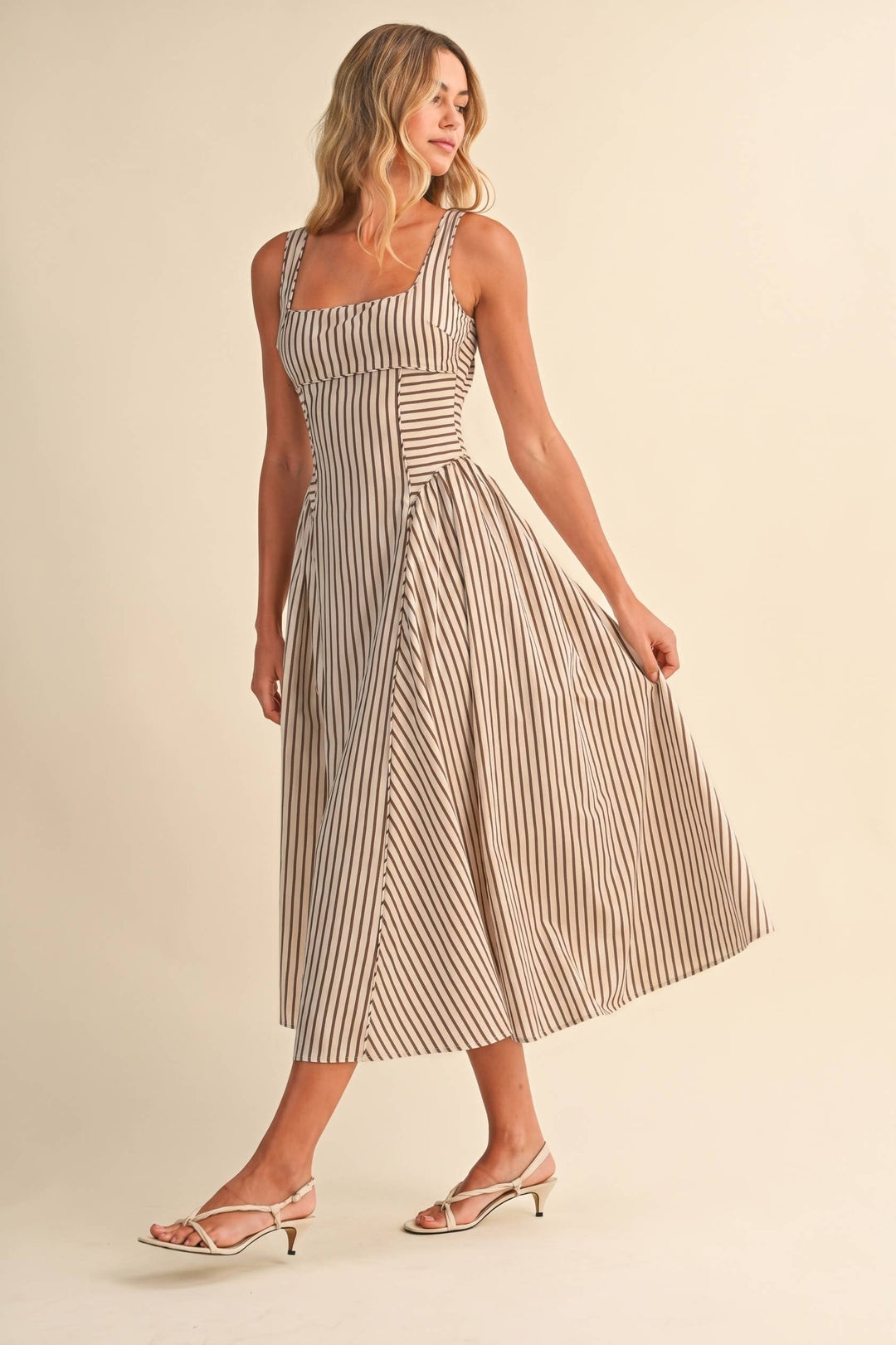 The Capri Midi Stripe Dress