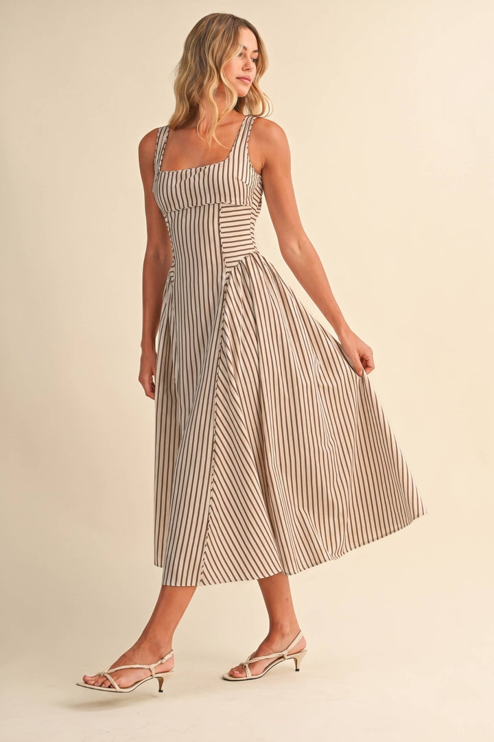 The Capri Midi Stripe Dress