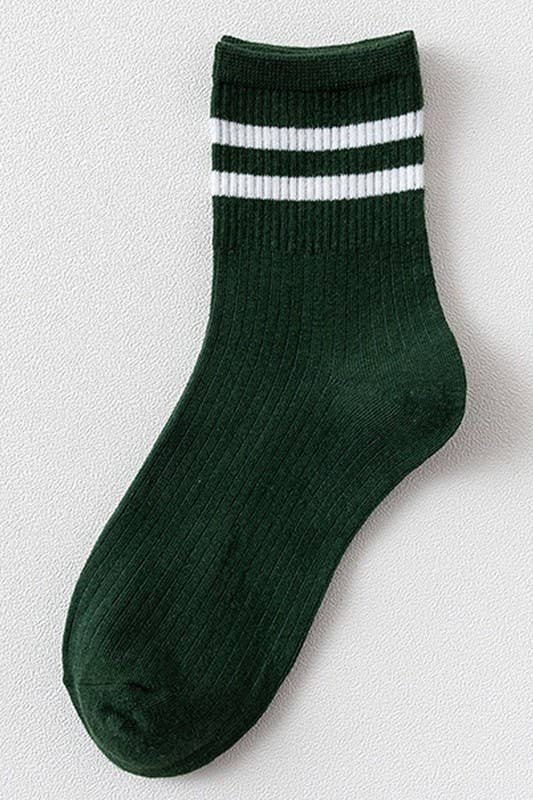 BASIC DAILY CASUAL SOCKS  KHAKIBLACK