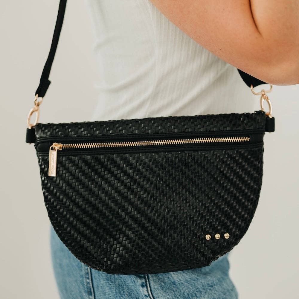 Cream Diagonal Woven Westlyn Bum Bag