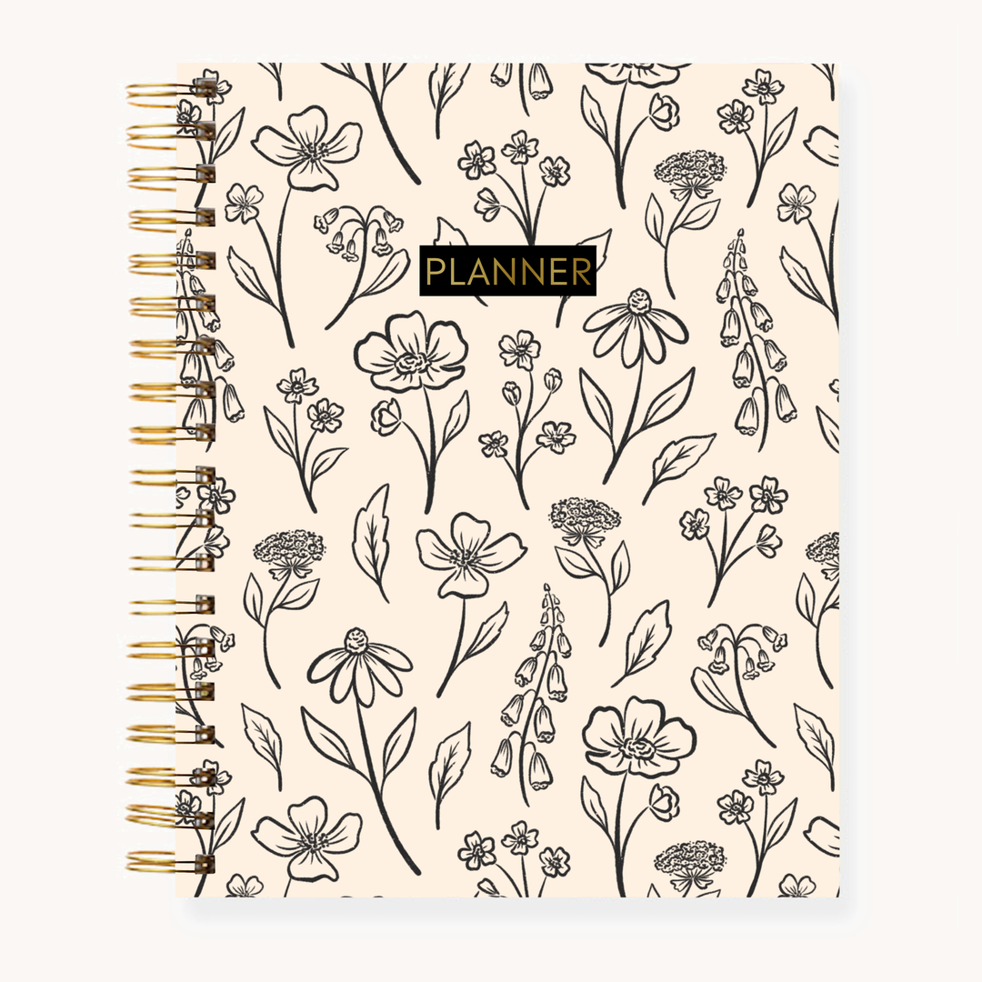 Floral Undated Planner