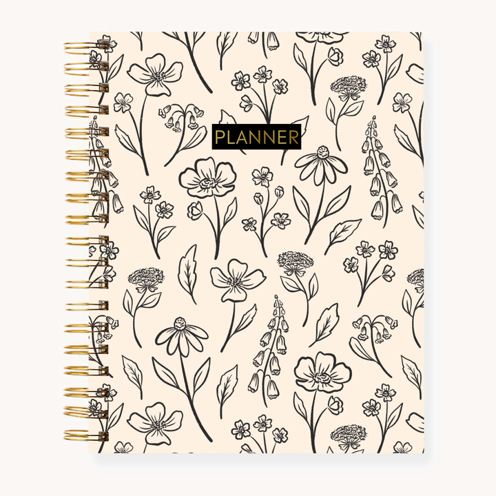 Floral Undated Planner