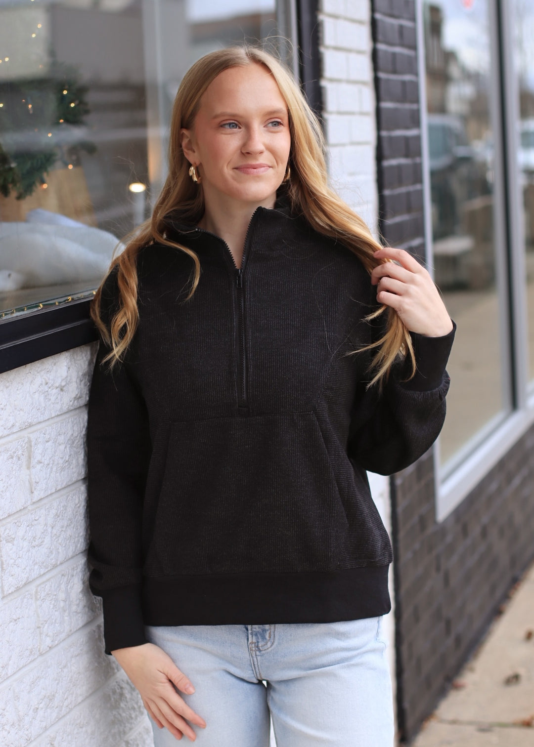 The Emberlane Knit Half-Zip Top