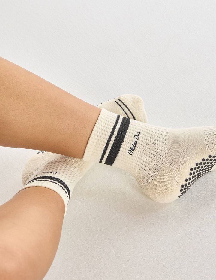 The Pilates Era Grip Sock in Black