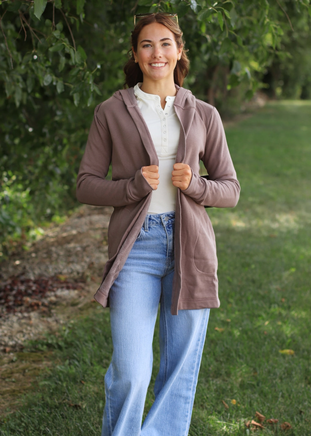 Iron Brown Butter Fleece Hoodie Cardigan