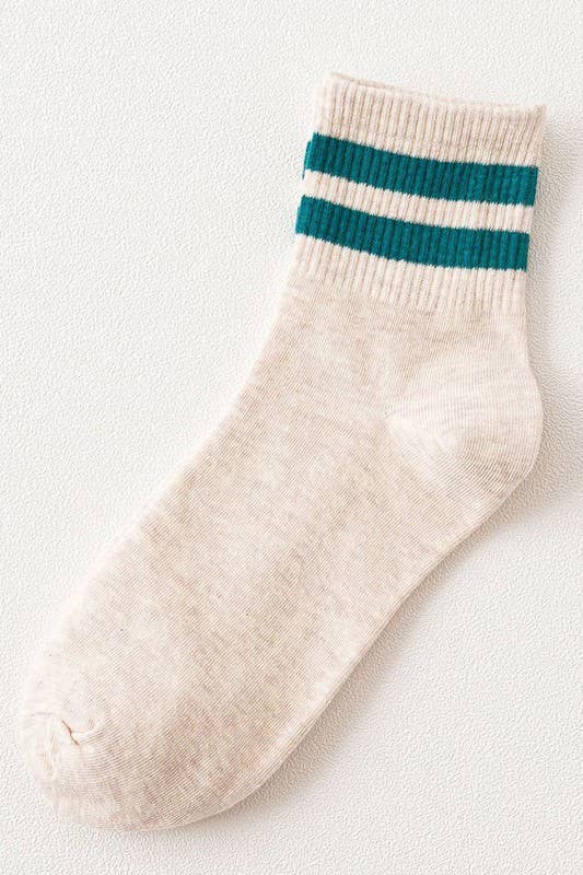 BASIC DAILY CASUAL SOCKS  KHAKIBLACK