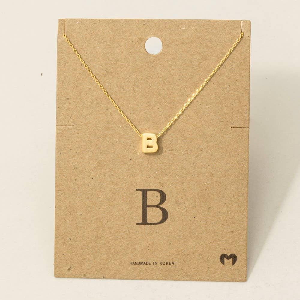 Initial Pendant Necklace
