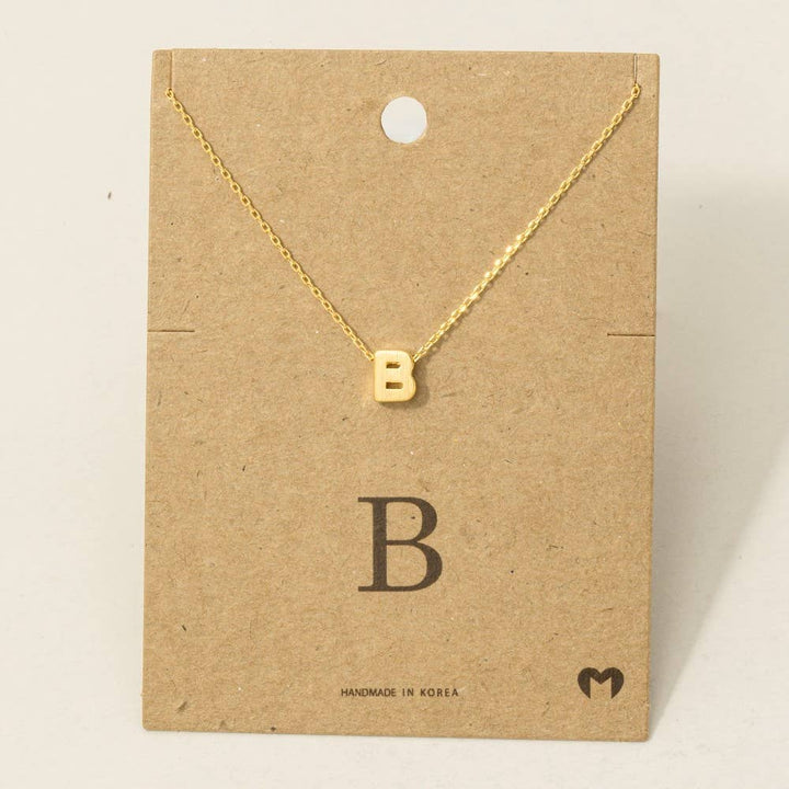 Initial Pendant Necklace
