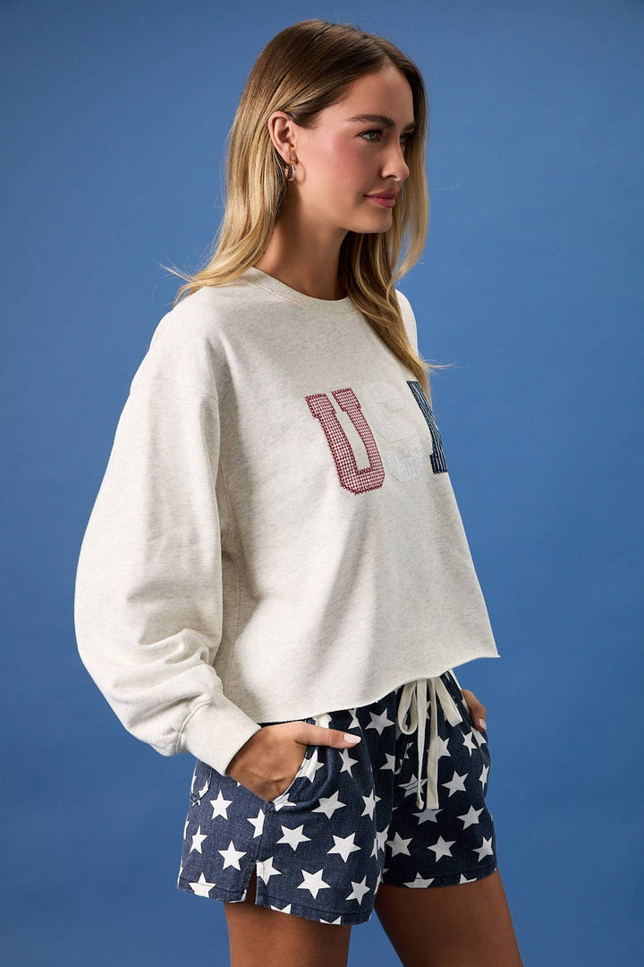 The Gingham USA Sweatshirt 🇺🇸