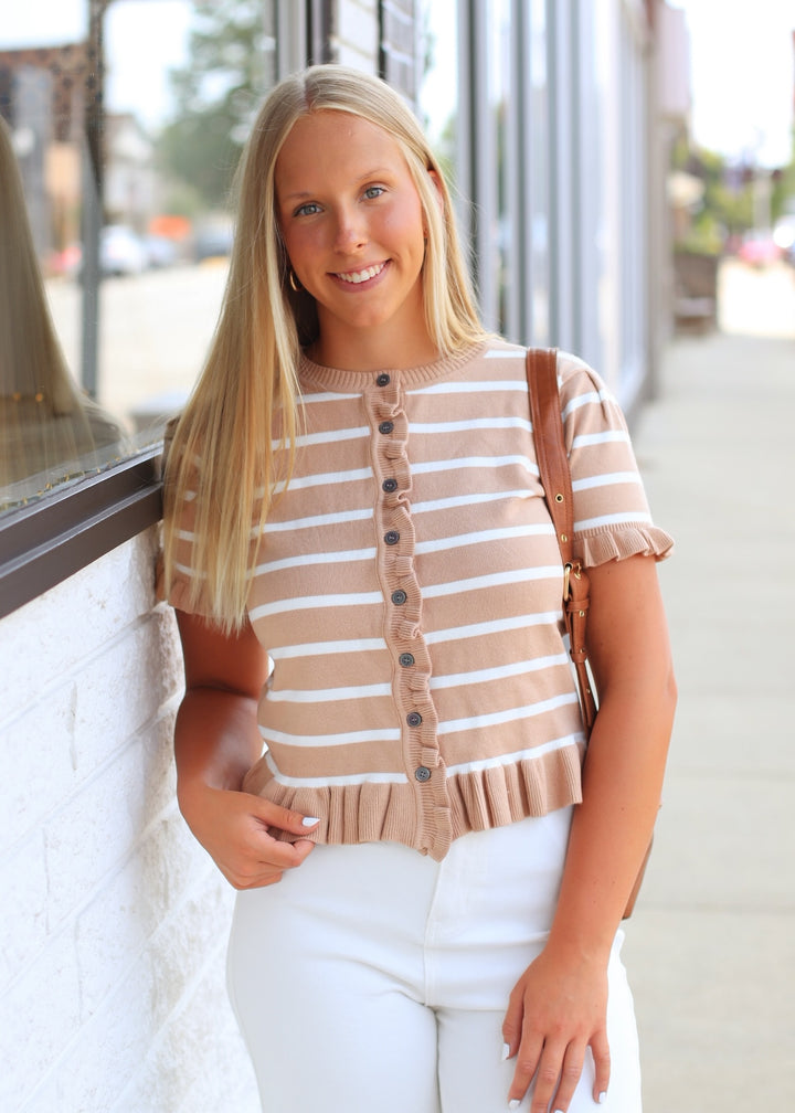 The Lauren Stripe Cardigan