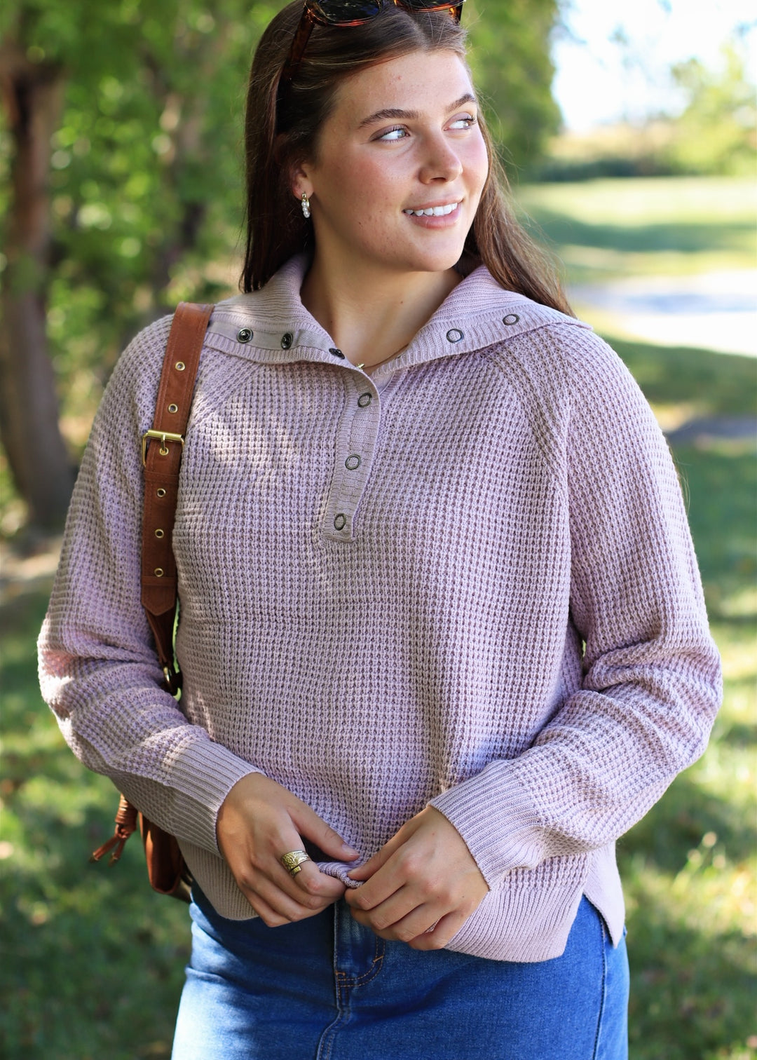 The Heritage Sweater Top in Light Blush