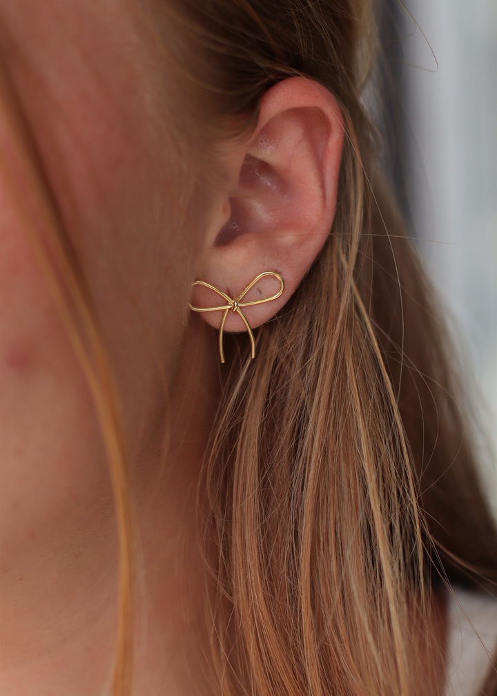 18K Gold Plated Waterproof Stainless Steel Stud Earrings