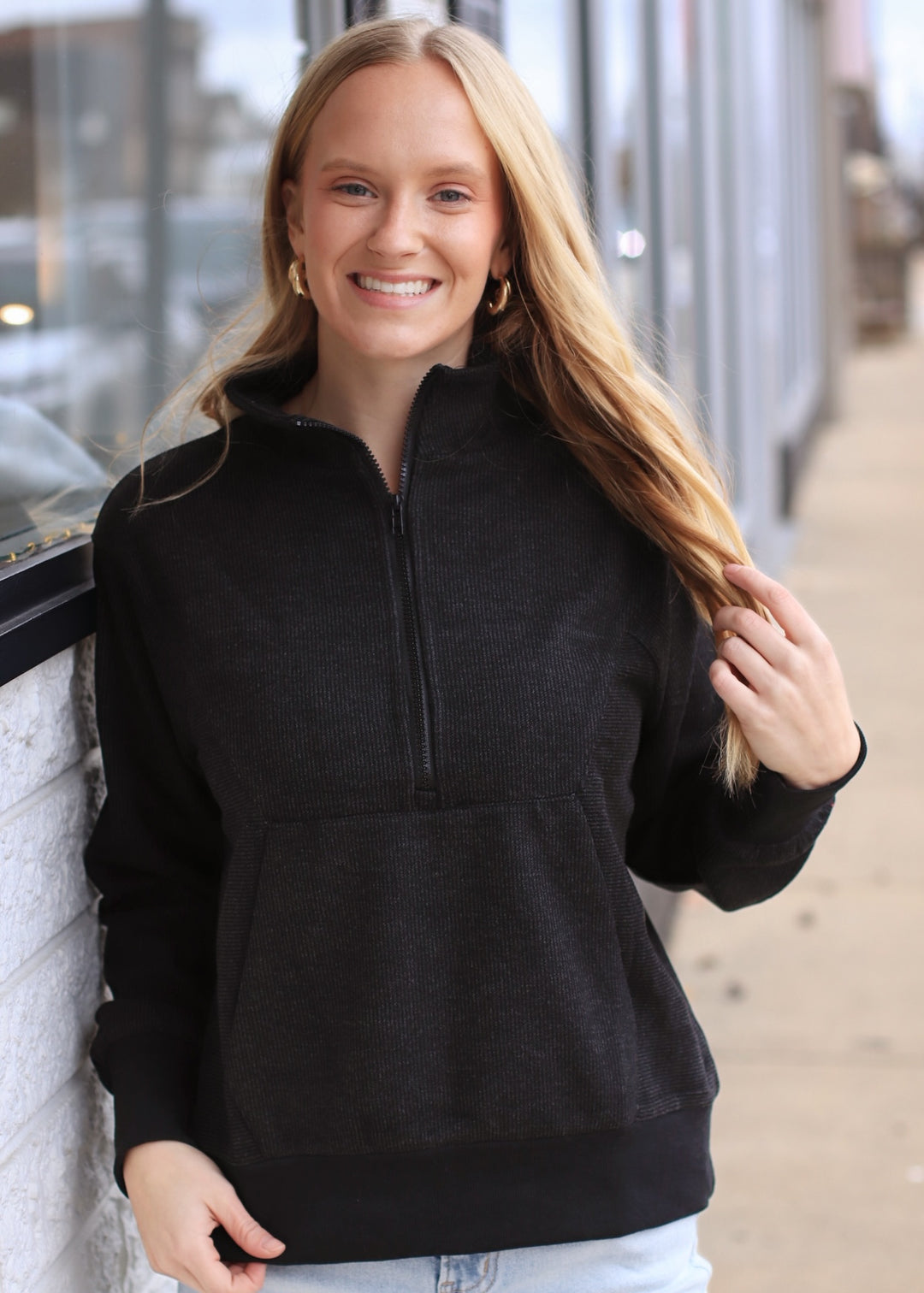 The Emberlane Knit Half-Zip Top