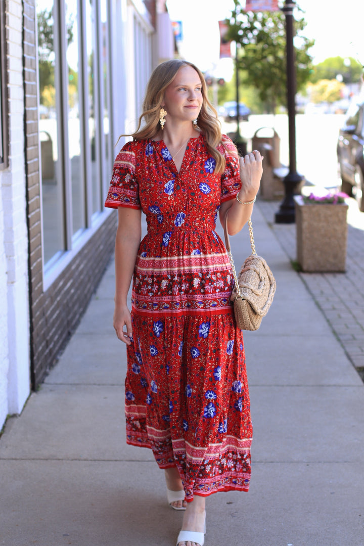 The Kaydree Dress in Hearth Rose