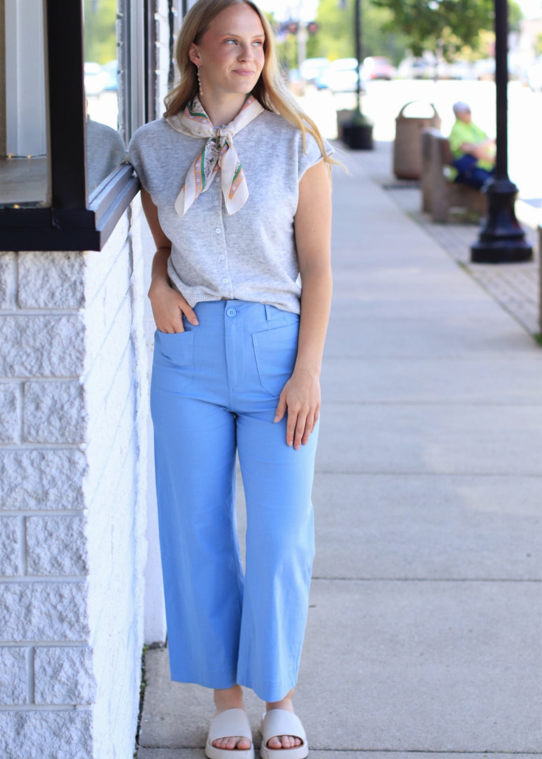 The Bluebird Cotton Ankle Pants