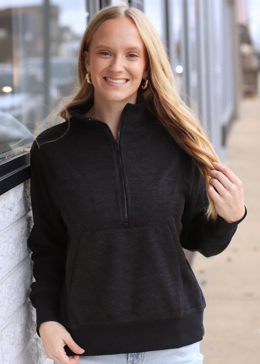 The Emberlane Knit Half-Zip Top